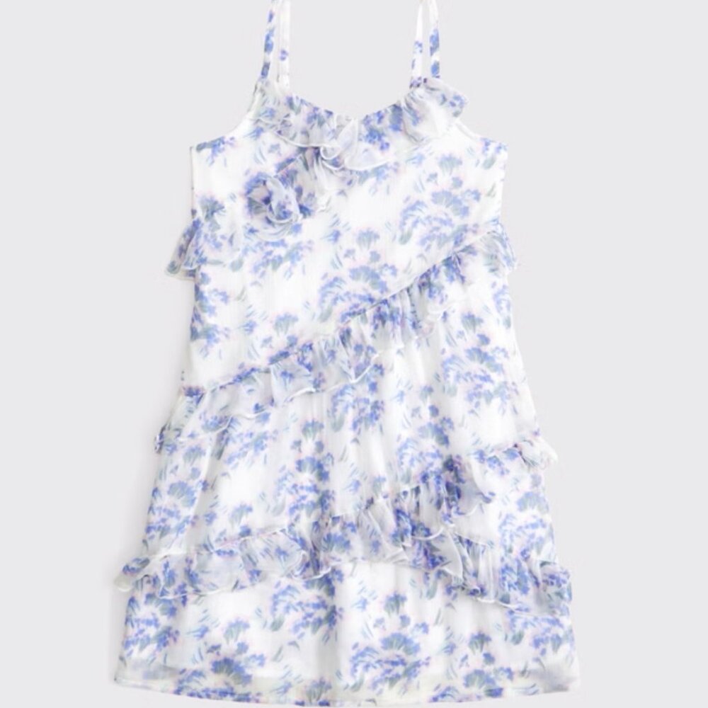 abercrombie kids | Girls Ruffle Floral Dress | Size 6